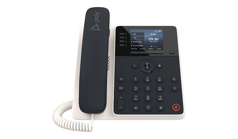 Poly Edge E220 IP Phone and PoE-enabled with Power Supply-US
